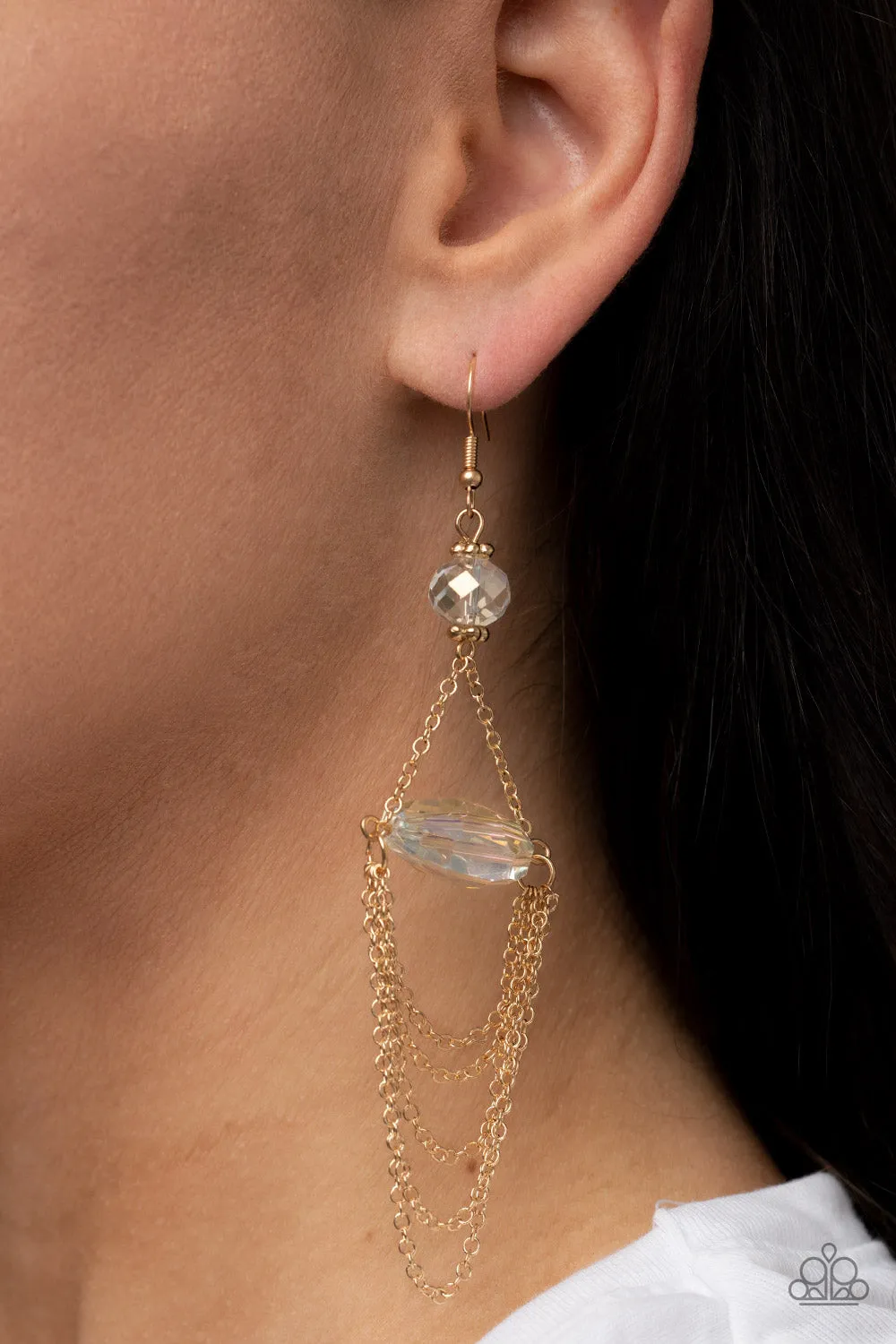 Ethereally Extravagant Gold-Earrings