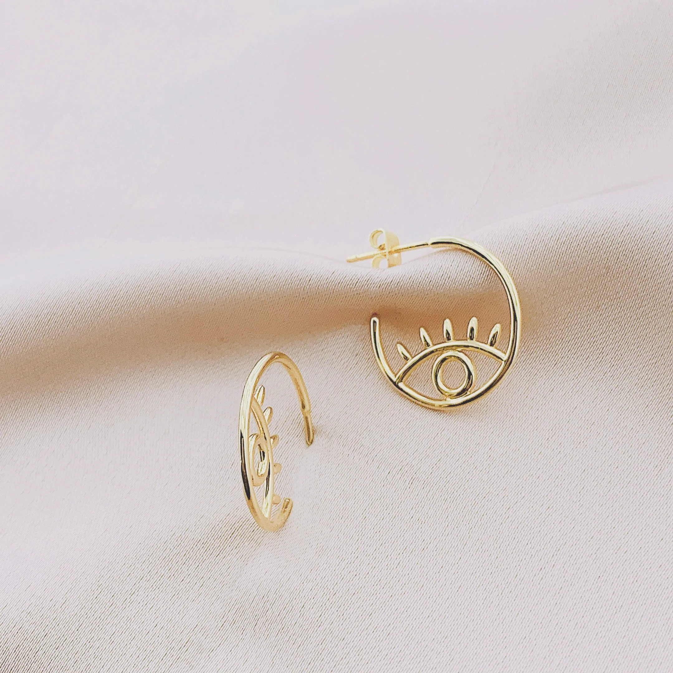 Evil eye Hoop Earring