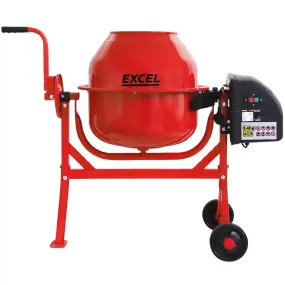 Excel 70L Portable Cement Concrete Mixer 240V/220W with Wheels