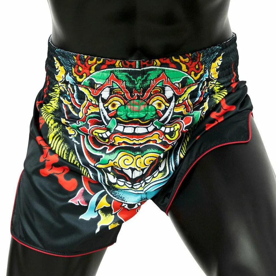 Fairtex Muay Thai Shorts Mens Kabuki Handmade Black