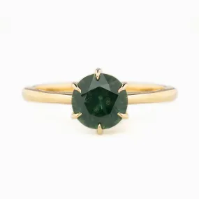 Floryn Ring 1.58ct Green Montana Sapphire, 14k Yellow Gold (One of a kind)