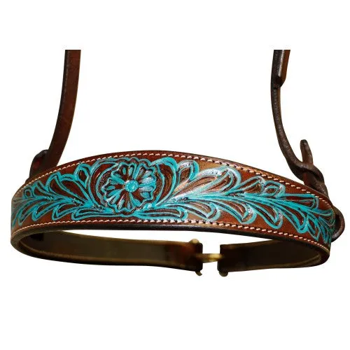 Fort Worth Turquoise Flower Noseband