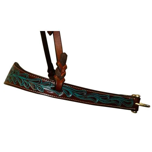 Fort Worth Turquoise Flower Noseband