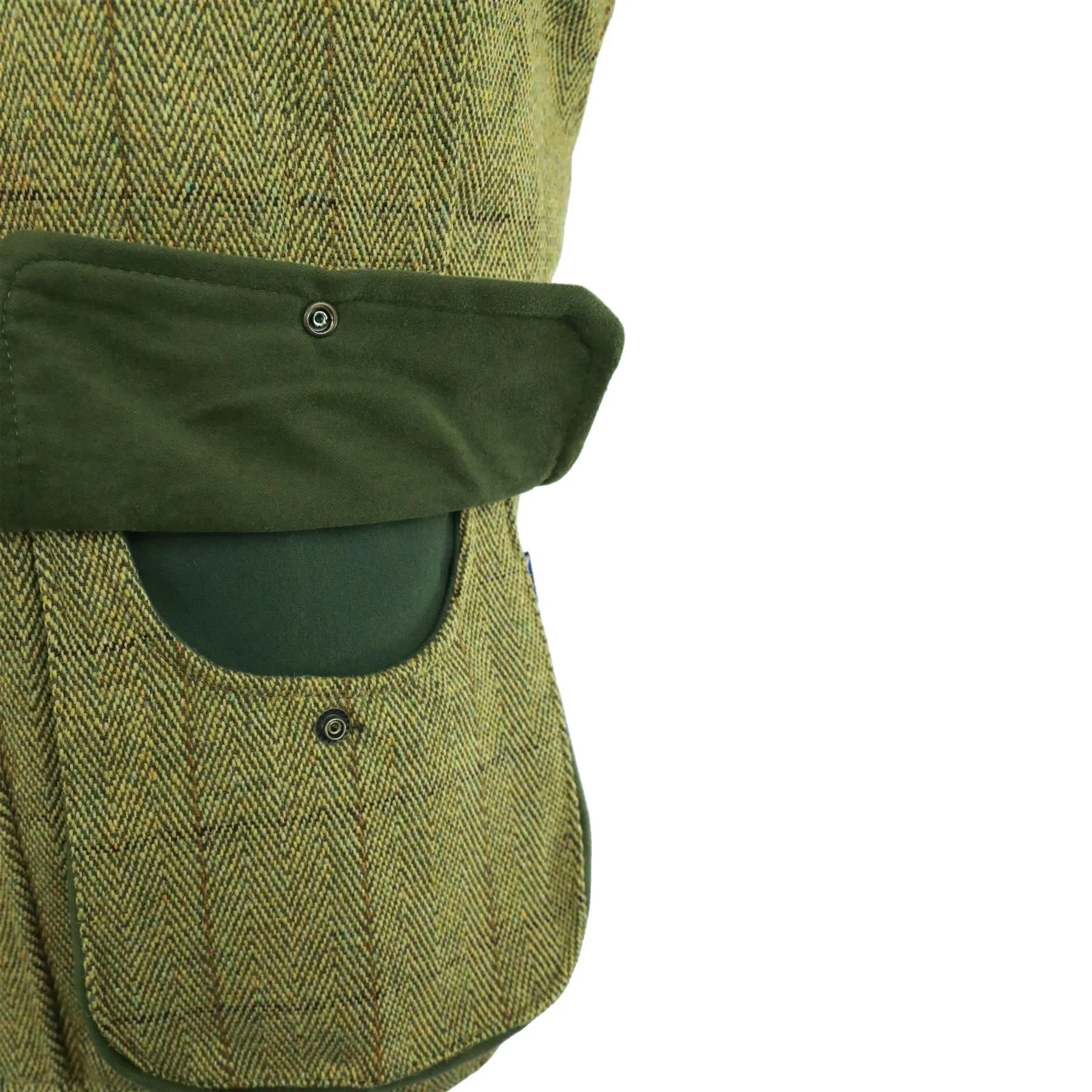 Hazy Blue Tweed Mens Bodywarmer Waistcoat