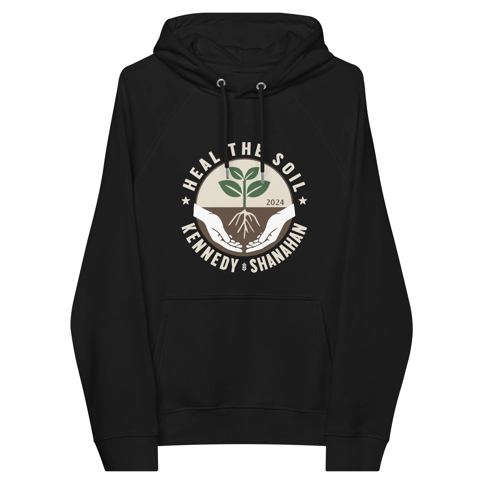 Heal the Soil Unisex Eco Raglan Hoodie