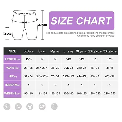 HLTPRO Spandex Biker Shorts for Women with Pockets, High Waisted Workout Gym Yoga Pants Shorts