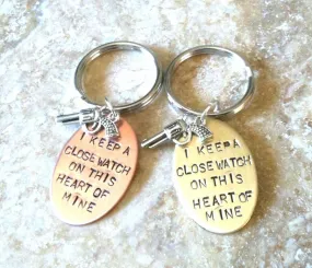 I Keep A Close Watch On This Heart Of Mine Keychain