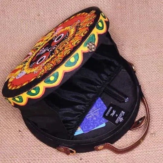 Jagganath Hand-Painted women Crossbody Sling Bag