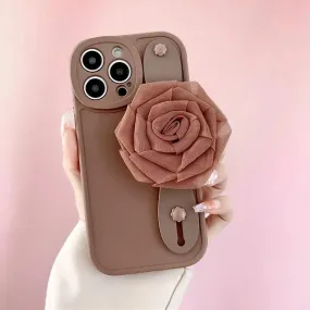 JBCPC1021 Cute Phone Case for Galaxy S23 Ultra, A54, A14, A24, A34, 53, 52, M54, M14, M34, S22, S21 FE, or S20 Plus - 3D Rose Hand Band