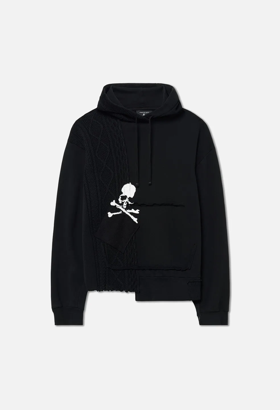 JE X Mastermind Cable Knit Hoodie / Black