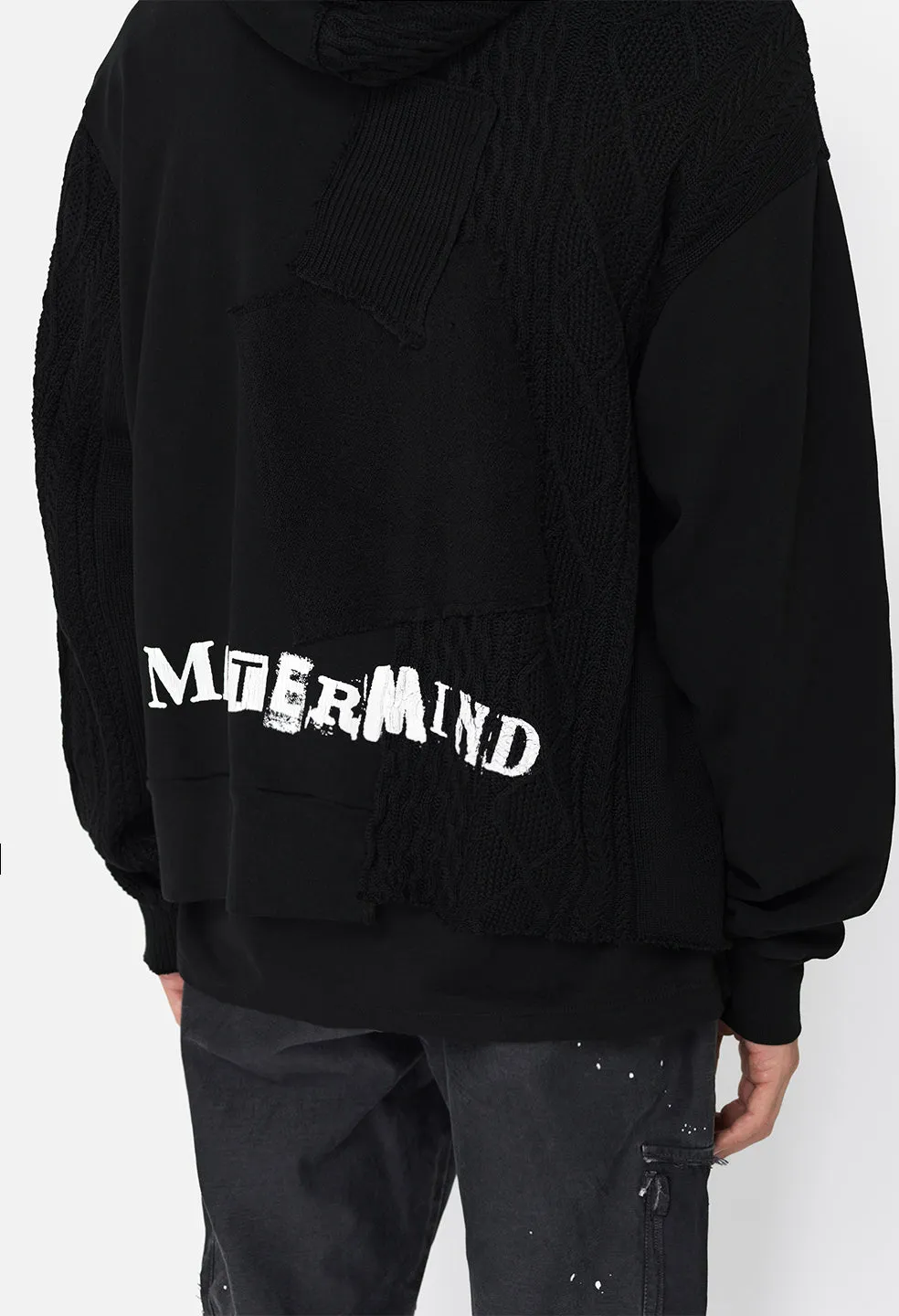 JE X Mastermind Cable Knit Hoodie / Black