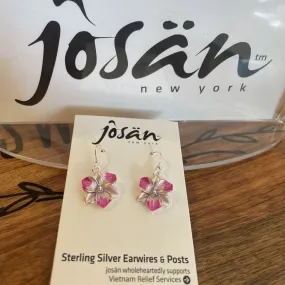 Josan SSW Plumeria Flower Earrings