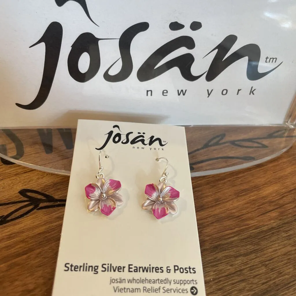 Josan SSW Plumeria Flower Earrings