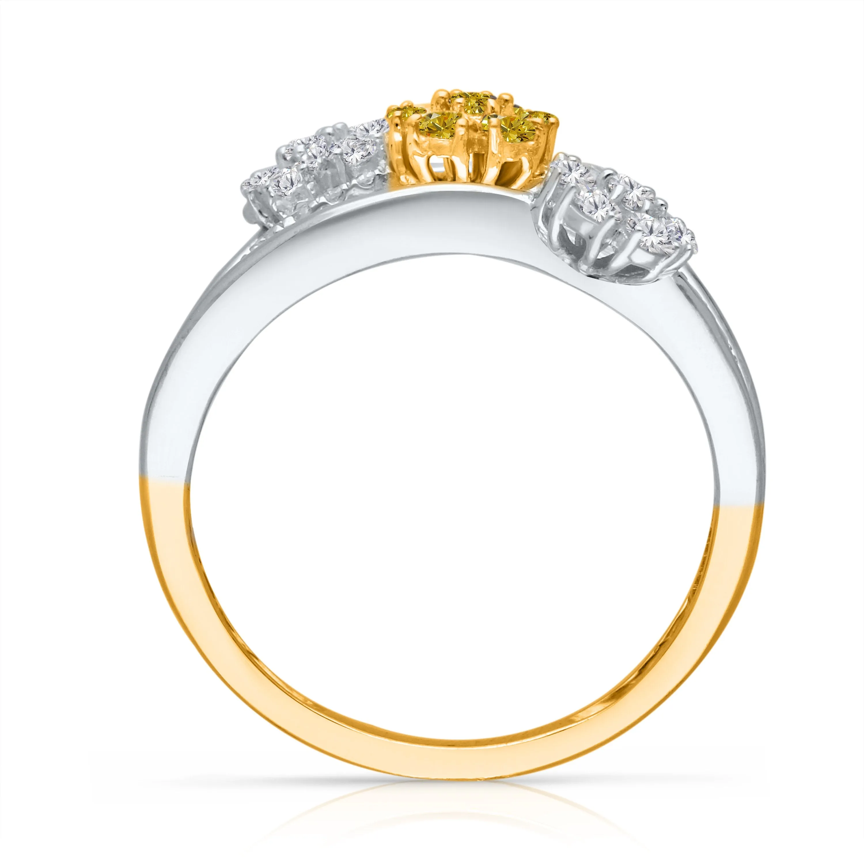 Kallati Eternal Diamond Ring in 14K Two-Tone Gold