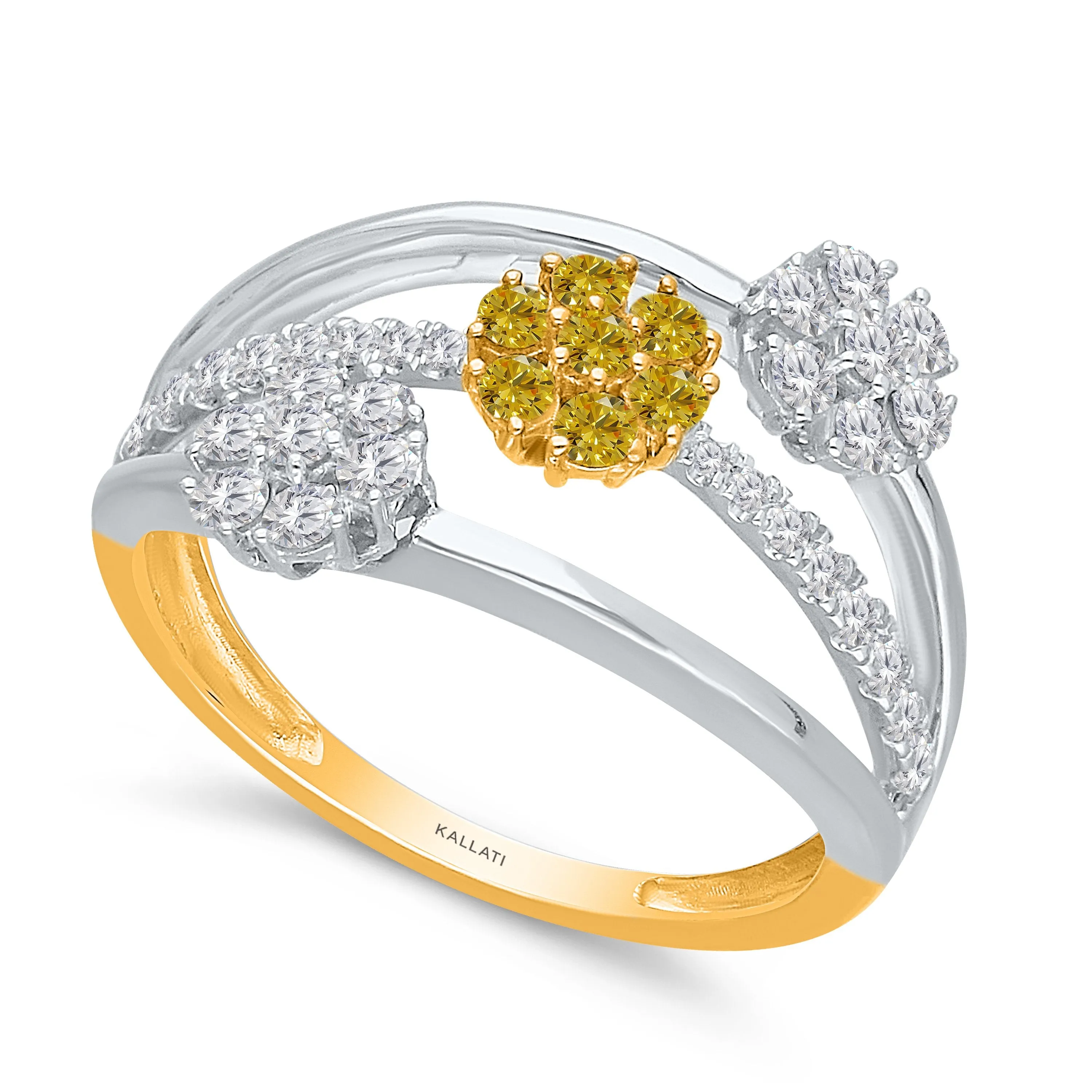 Kallati Eternal Diamond Ring in 14K Two-Tone Gold