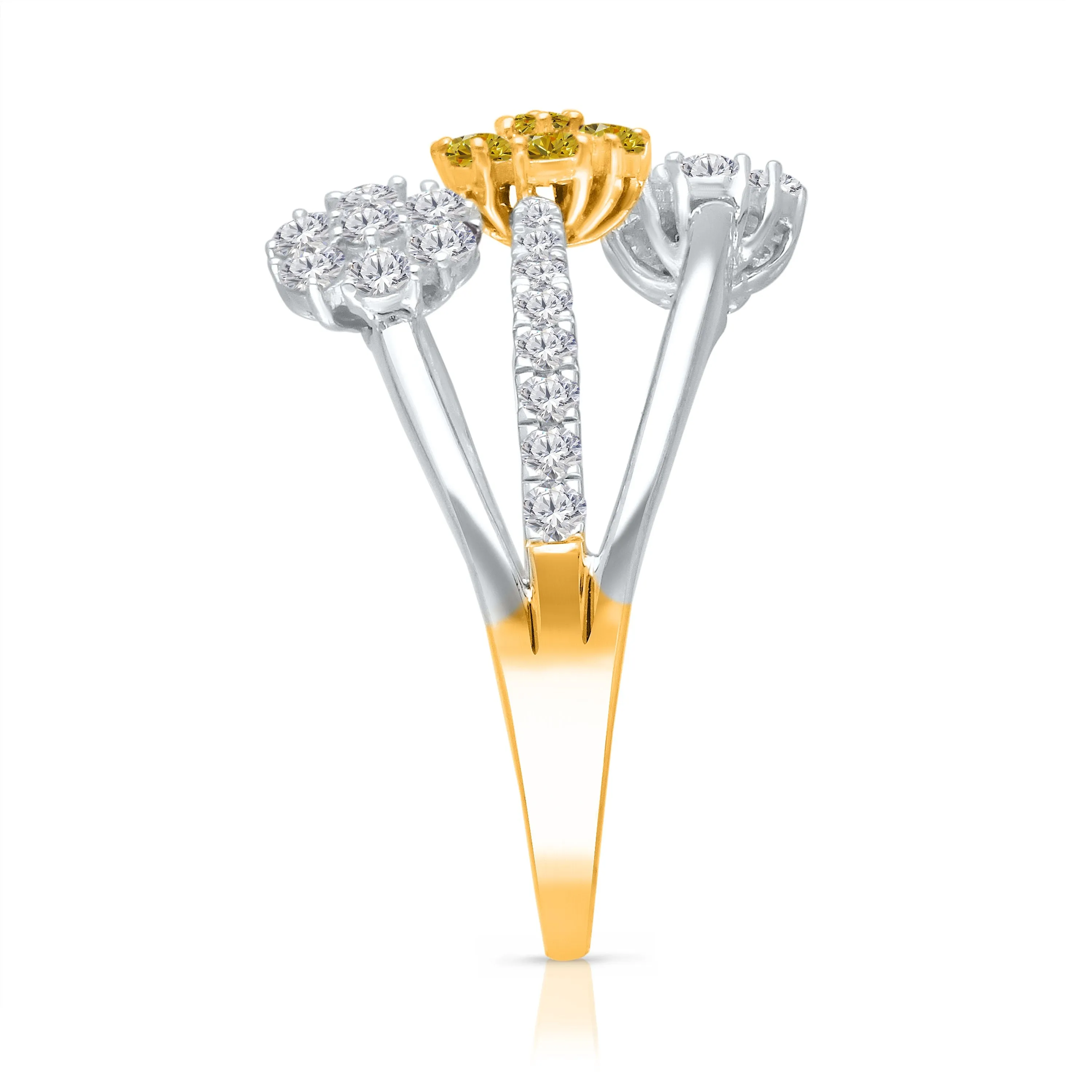 Kallati Eternal Diamond Ring in 14K Two-Tone Gold