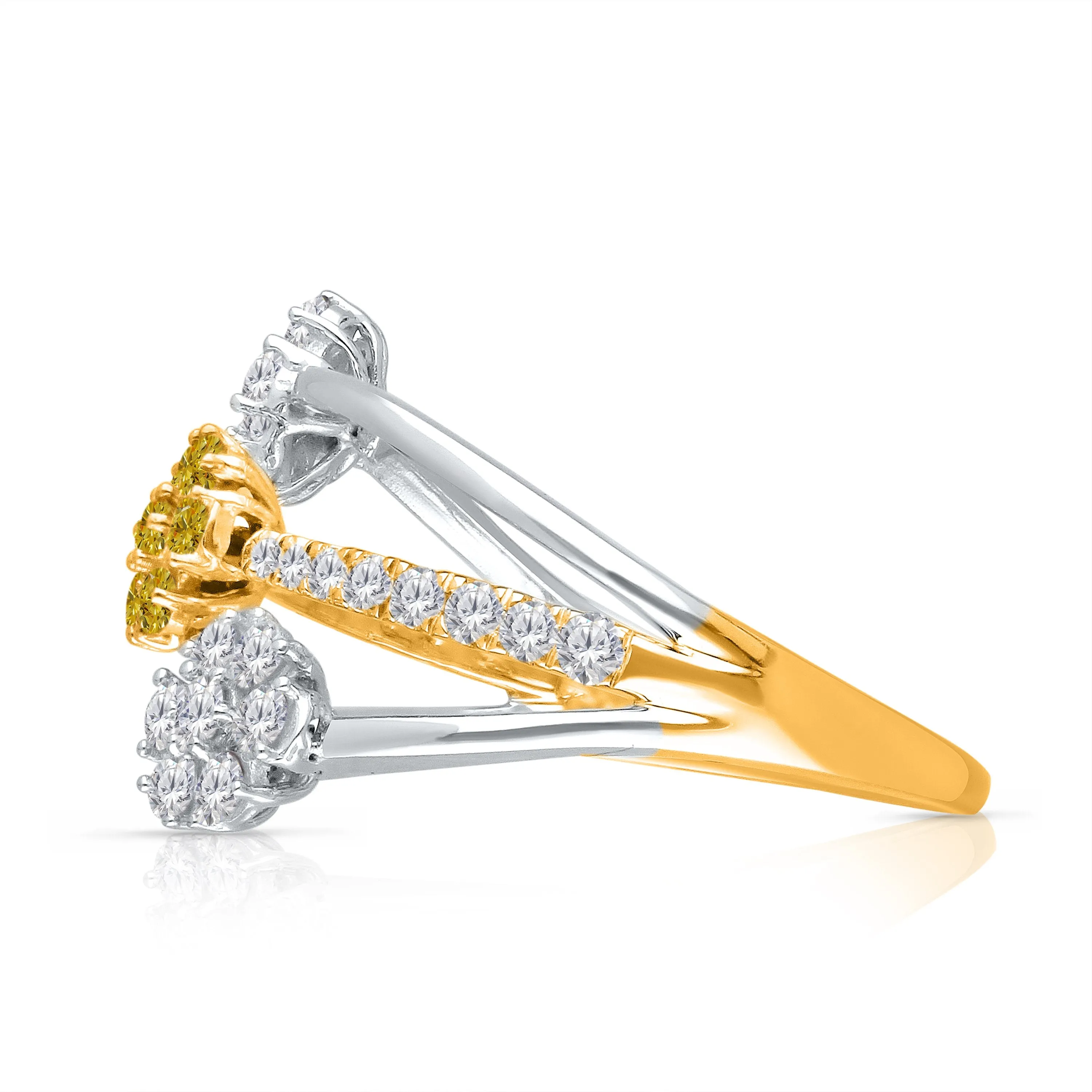 Kallati Eternal Diamond Ring in 14K Two-Tone Gold