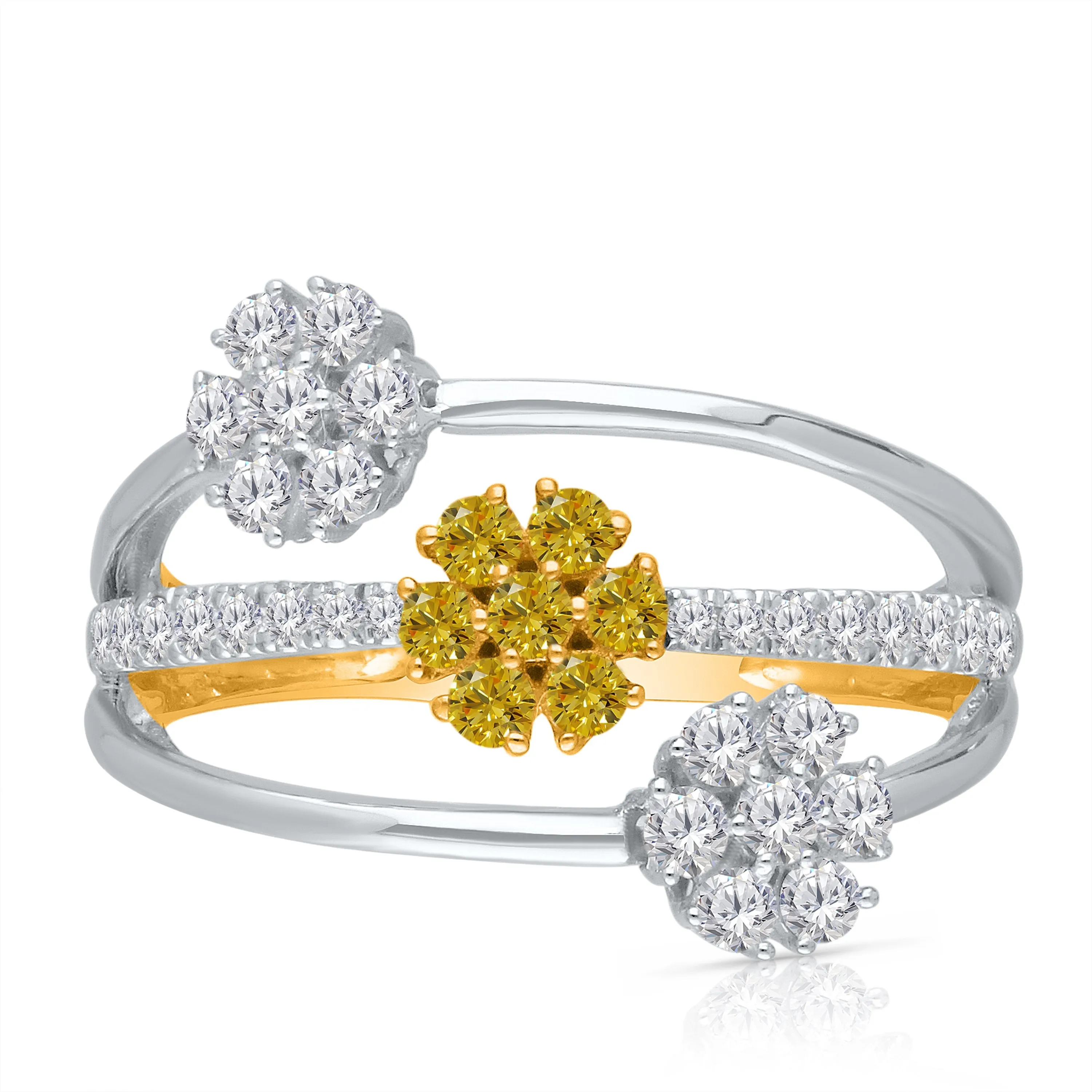 Kallati Eternal Diamond Ring in 14K Two-Tone Gold