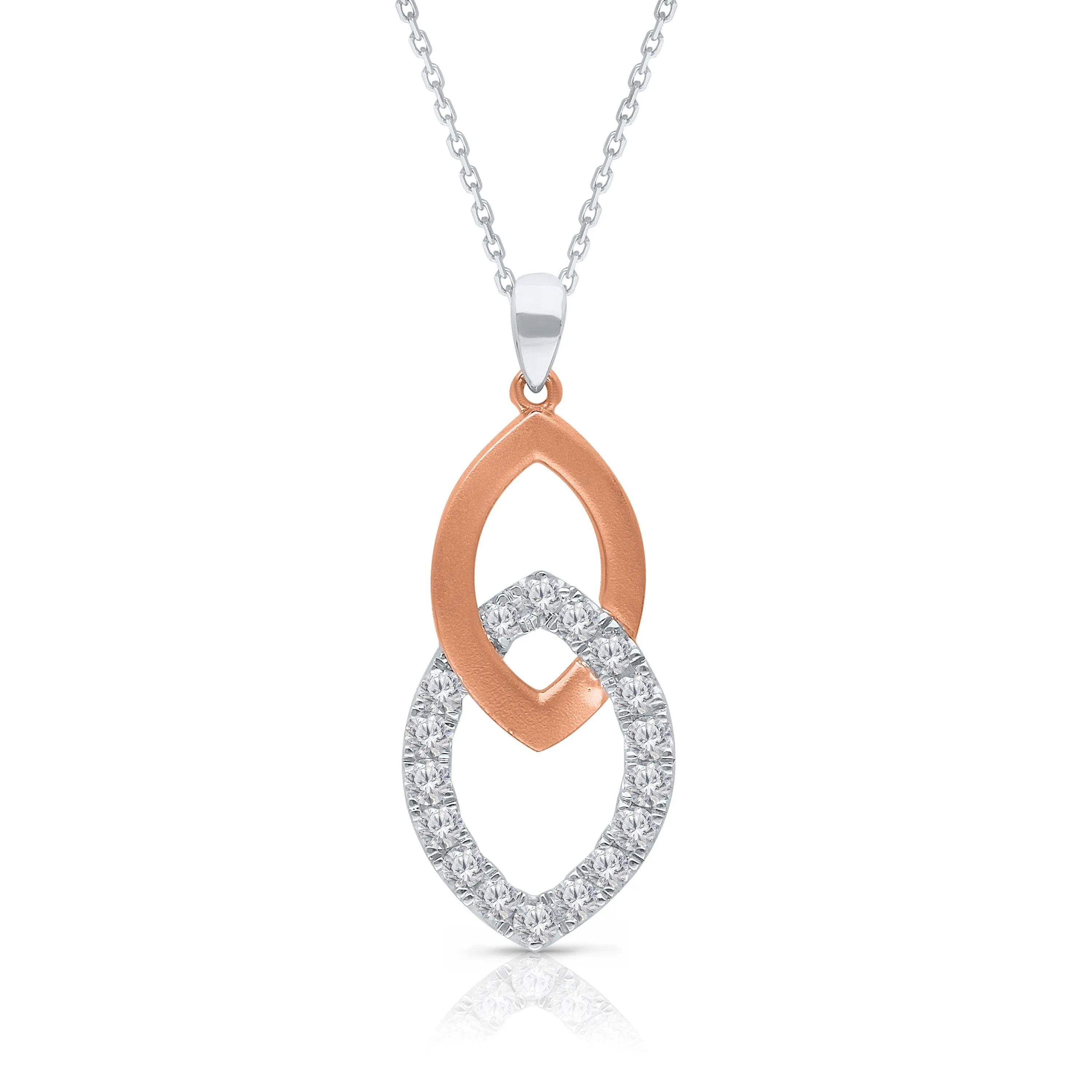 Kallati Eternal Two-Tone Gold Diamond Pendant