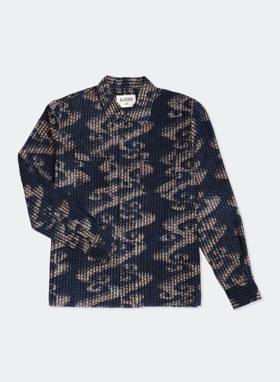 Kardo Martand Wave Block Printed Shirt