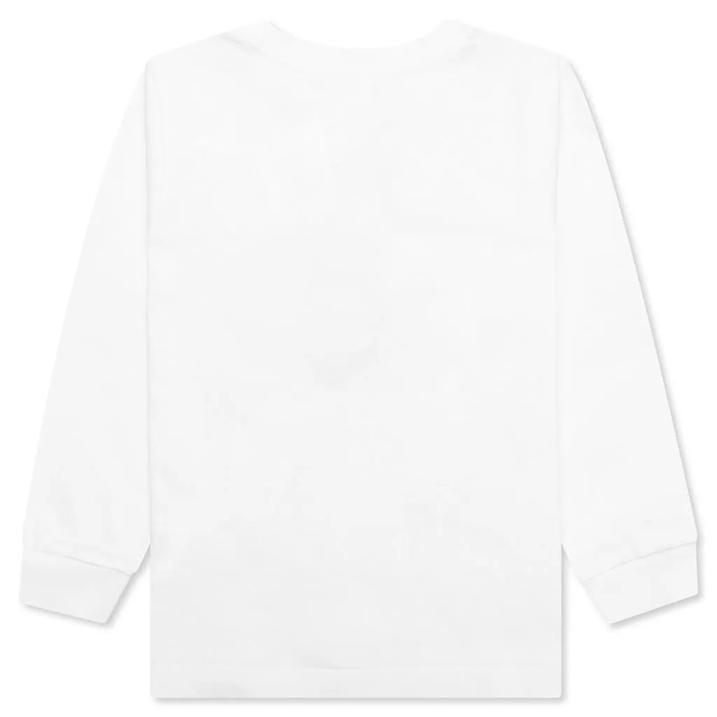 Kid's Colors College L/S Tee - White