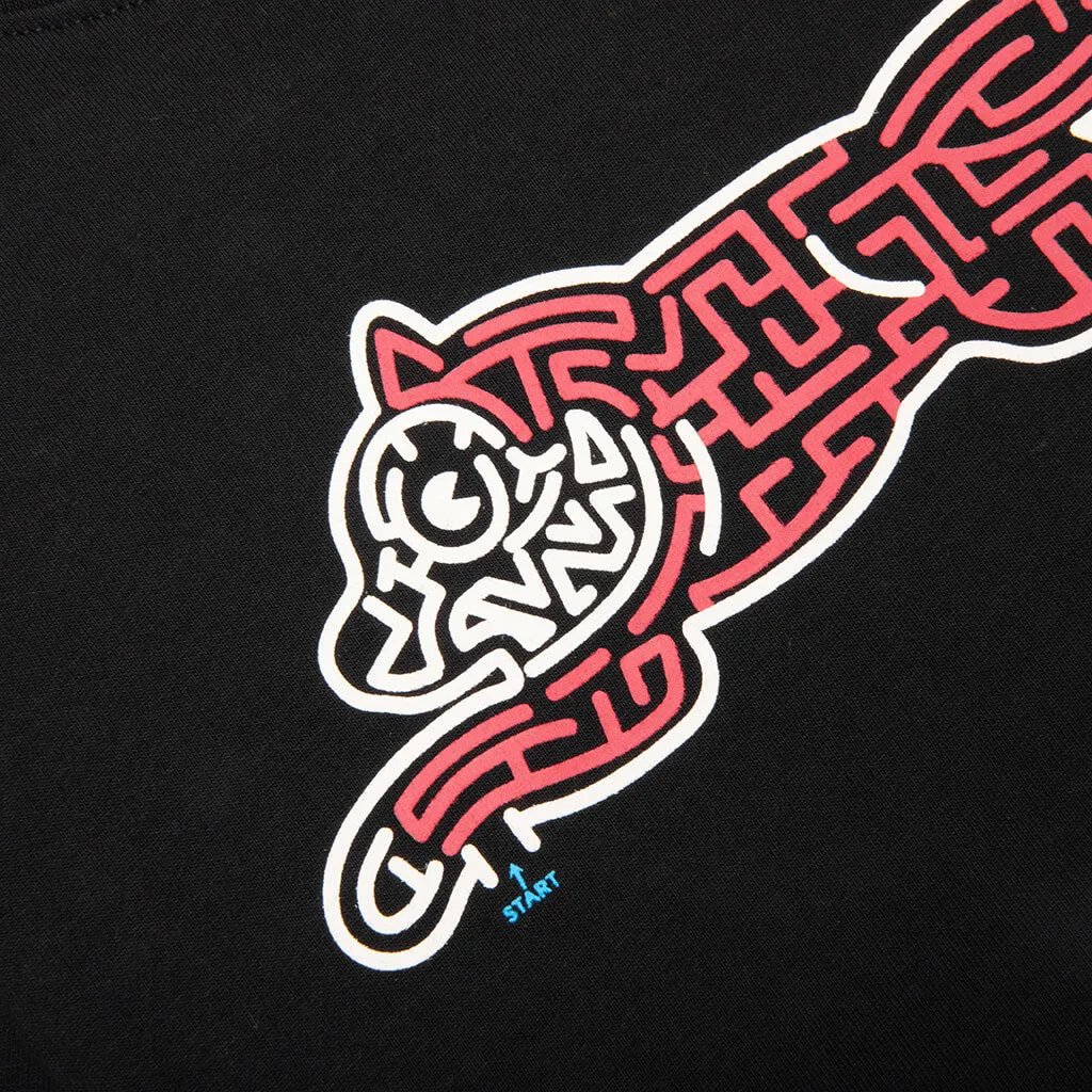 Kid's Puzzled Dog S/S Tee - Black