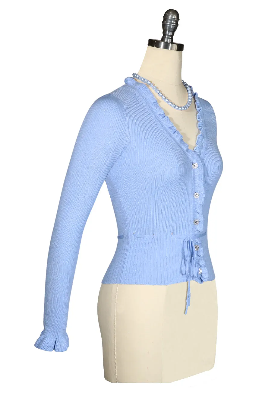 La Luna Knit Cardigan (Blue)