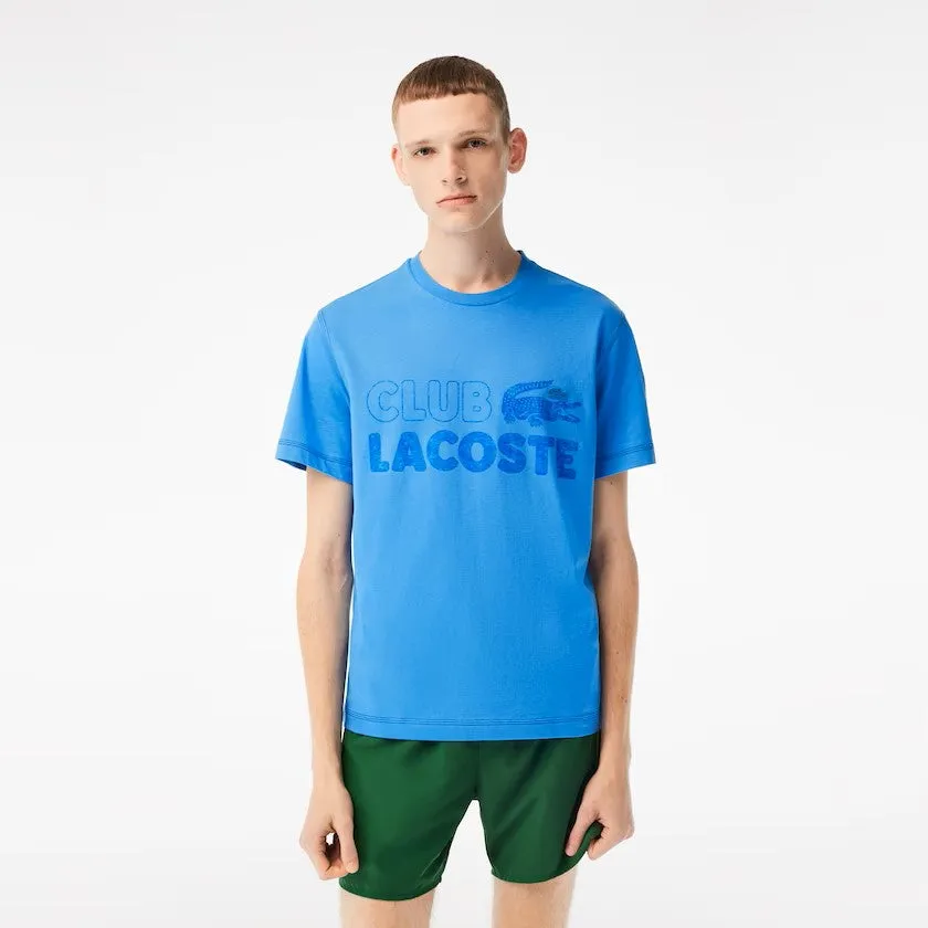 LACOSTE Men’s Vintage Print Organic Cotton T-Shirt