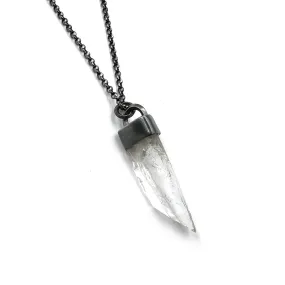 Lemurian Quartz Crystal Charm Necklace