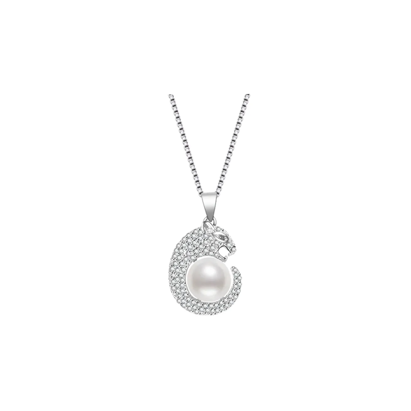 Leopard Freshwater Pearl Necklace WN00084 | SAFARI