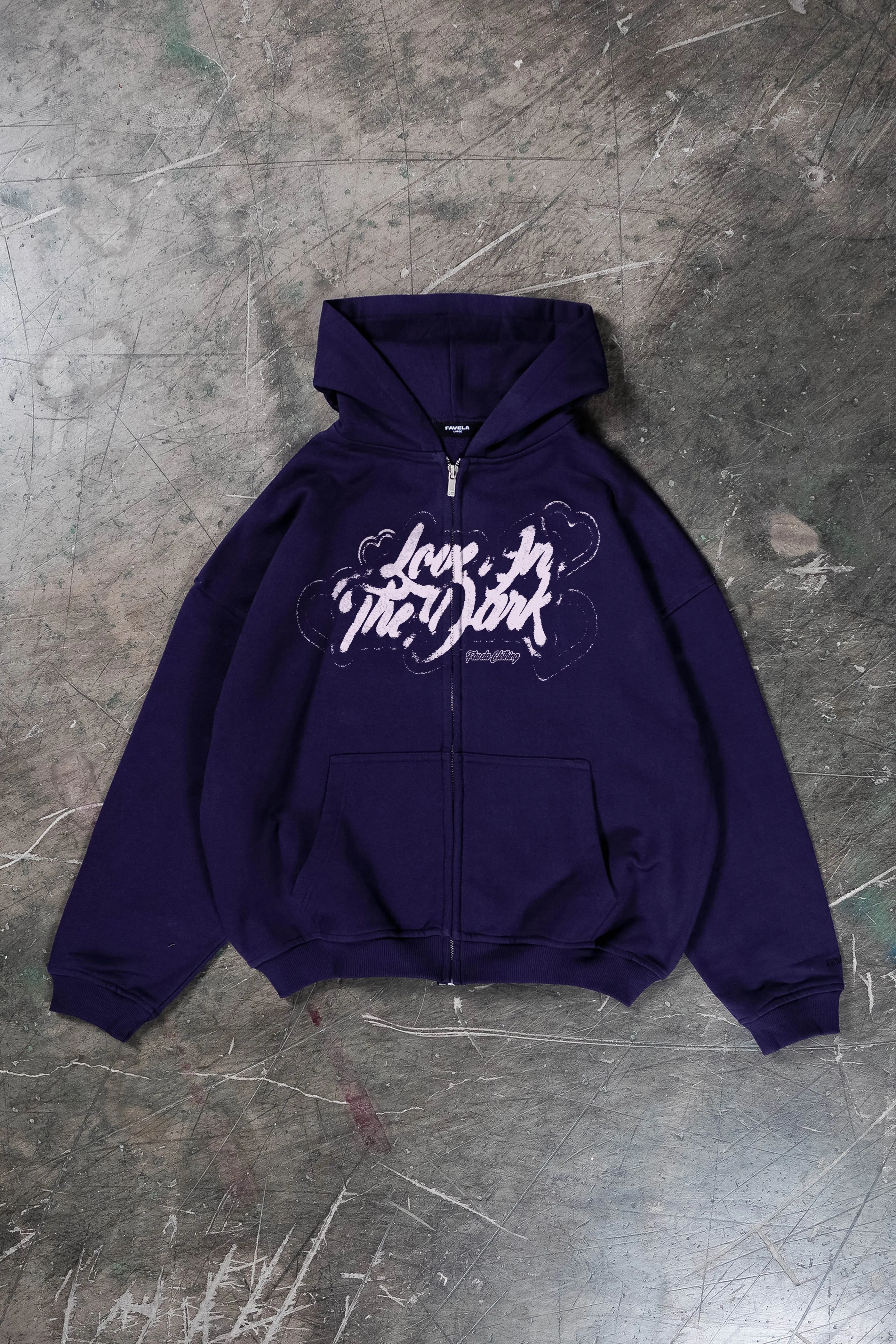 LOVE IN THE DARK PLUM FRONTZIP