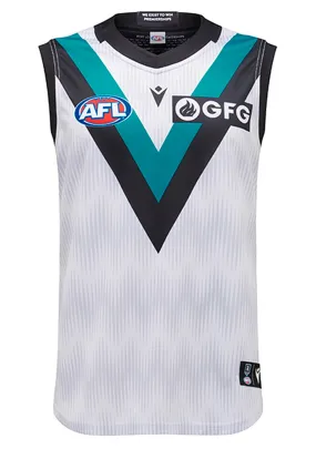 Macron Port Adelaide 2022 Authentic Men's Away Guernsey <br> 58542668