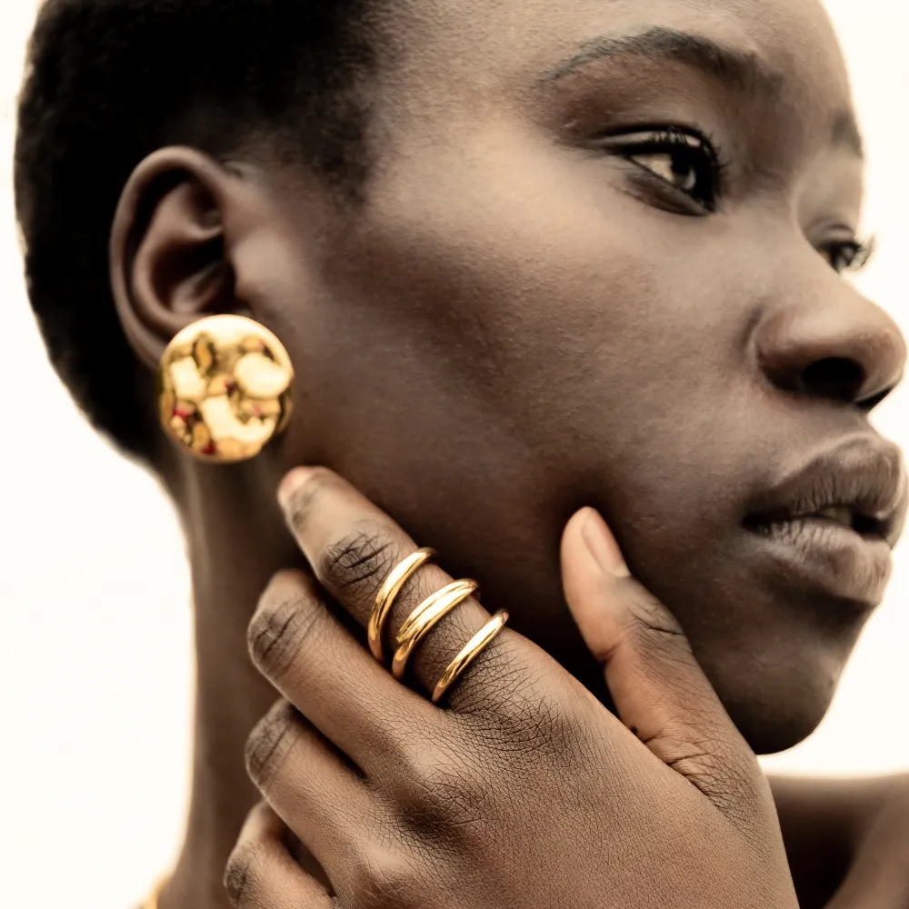 Maji Statement Stud Earrings