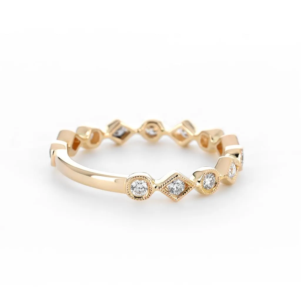 MARS | 0.34ctw Diamond Band - Yellow Gold