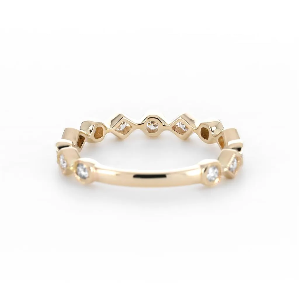 MARS | 0.34ctw Diamond Band - Yellow Gold