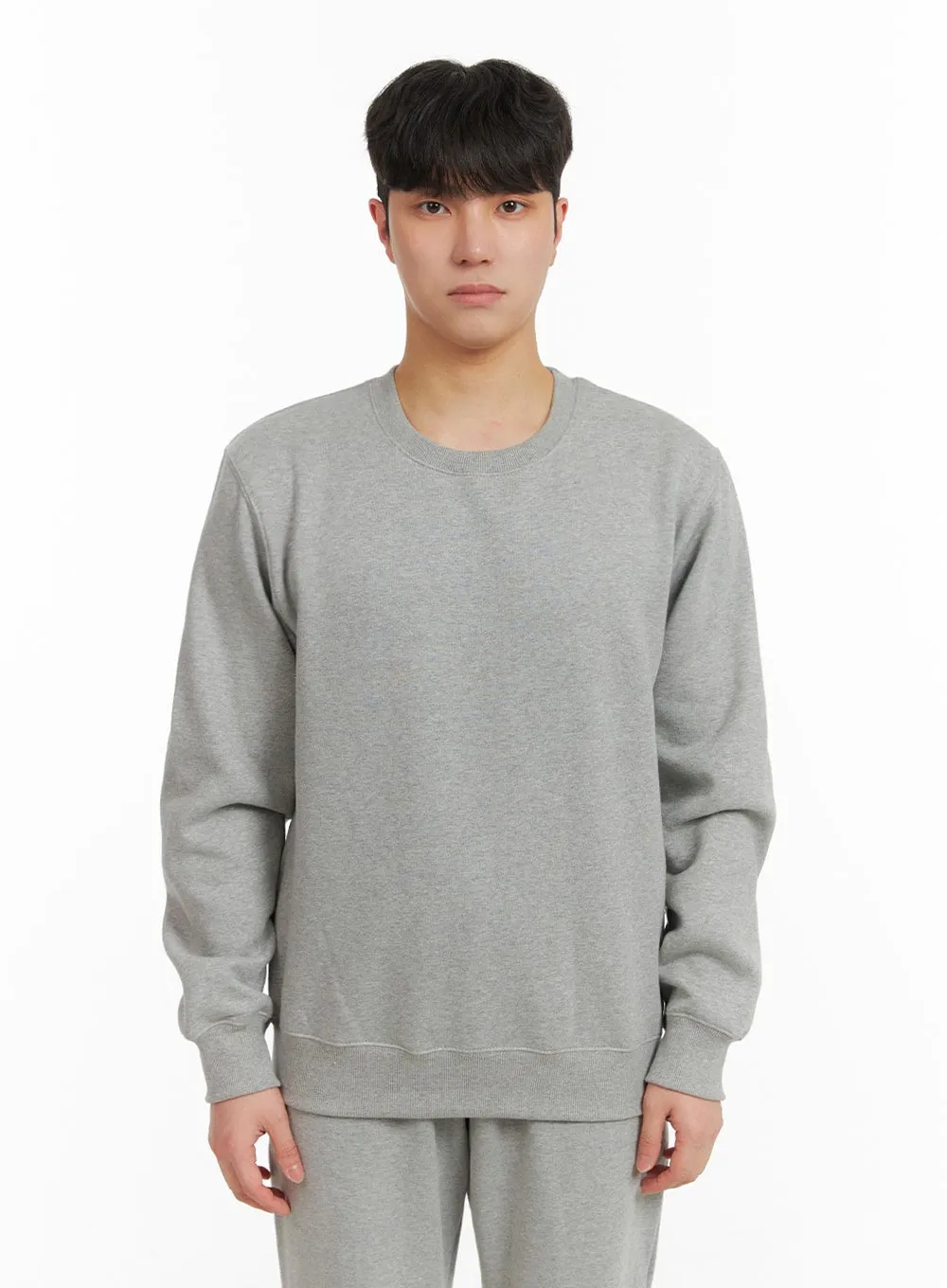 Men's Basic Crewneck Sweatshirt IA402 / Gray