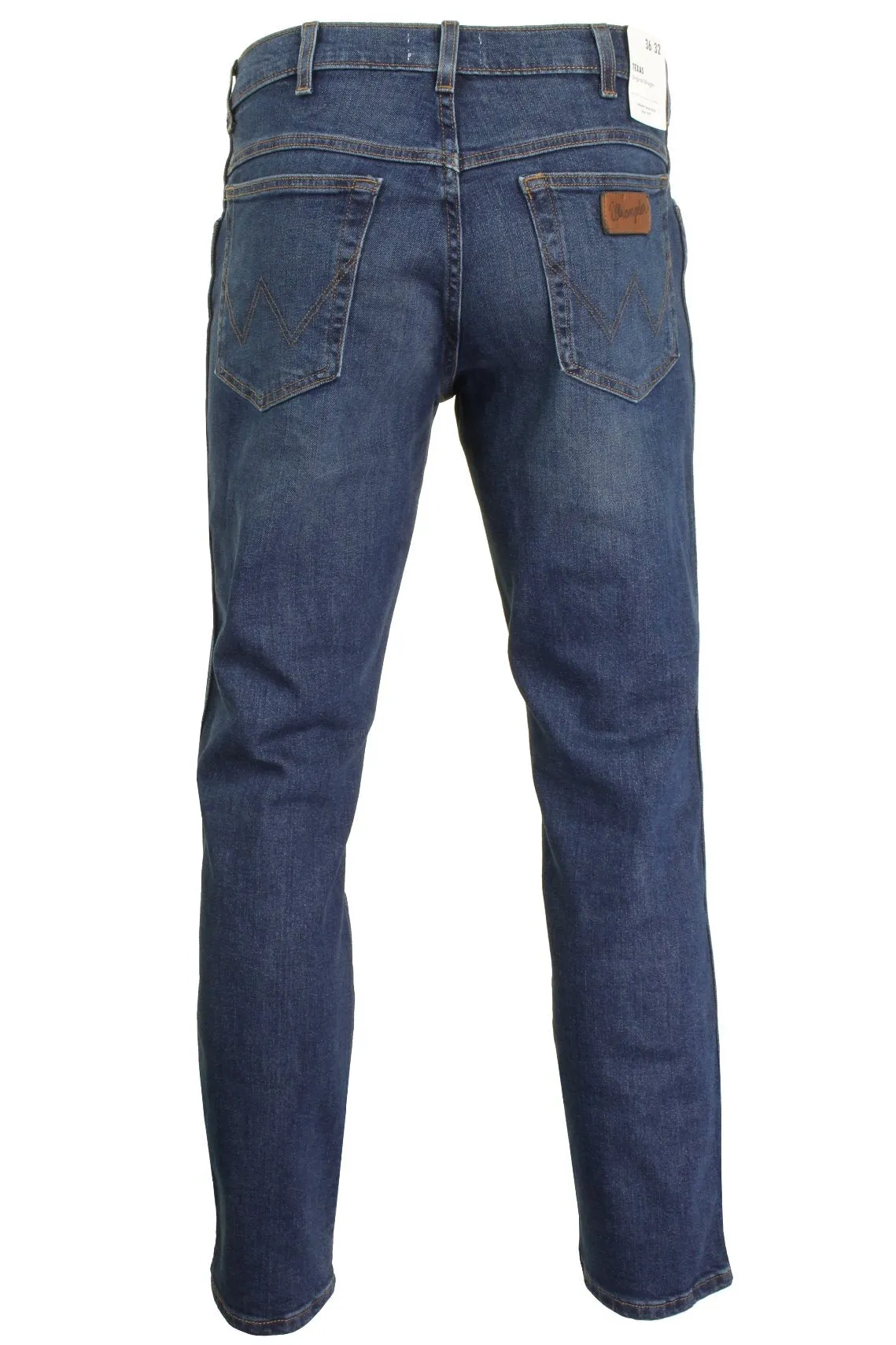 Mens Wrangler 'Texas' Jeans - Denim Stretch - Original Straight Fit