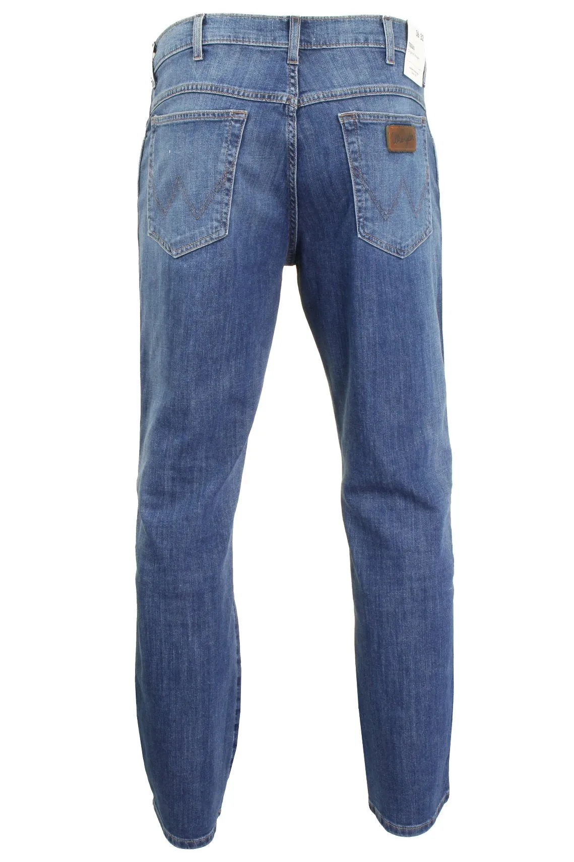 Mens Wrangler 'Texas' Jeans - Denim Stretch - Original Straight Fit