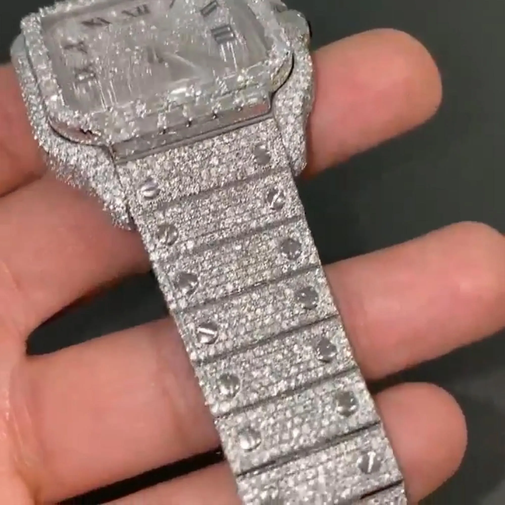 Moissanite watch | diamond watch(W-27)