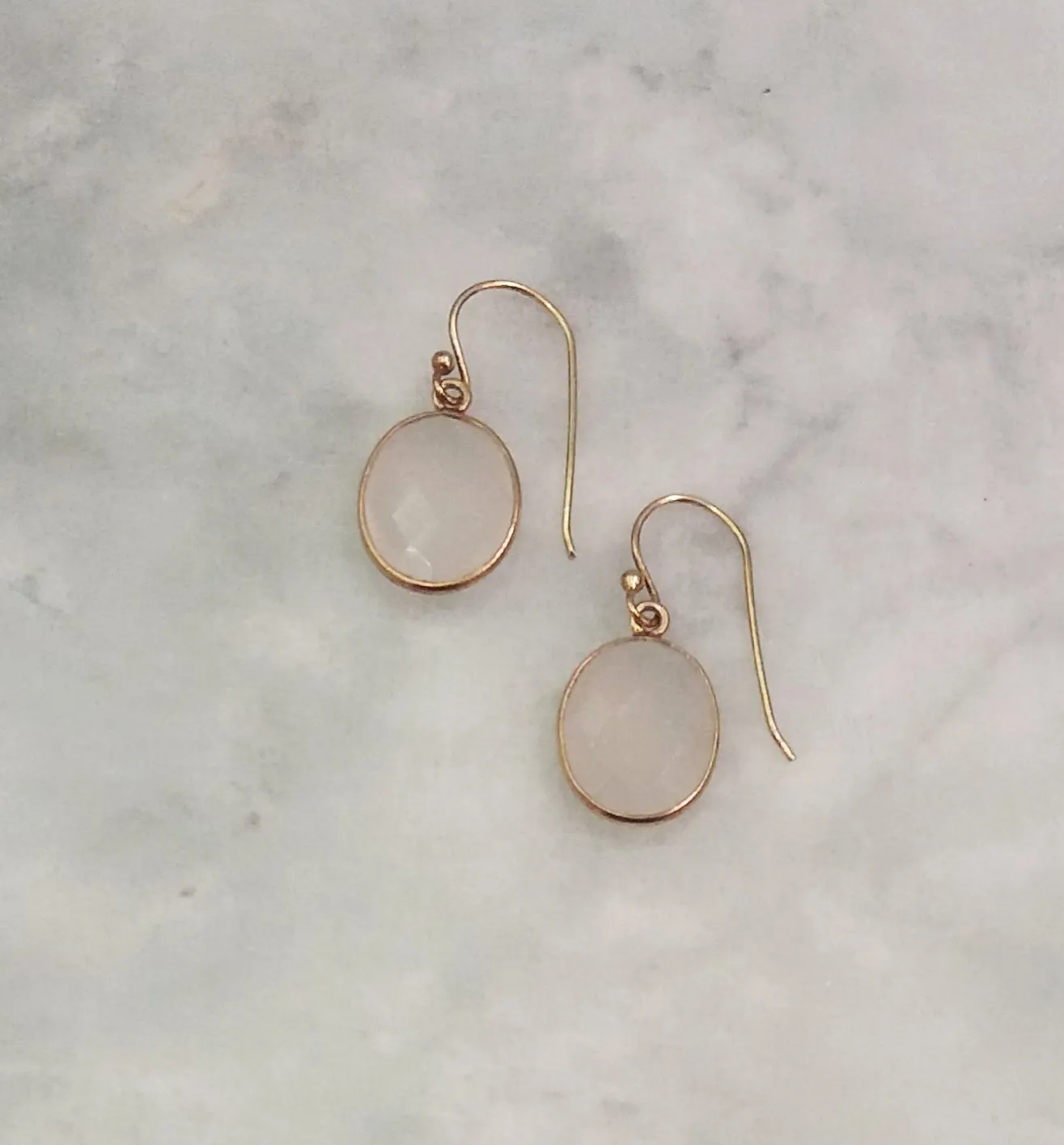 Moonstone Single Drop Hook Earrings