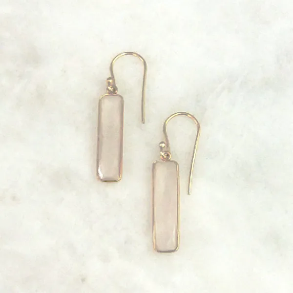 Moonstone Single Drop Hook Earrings