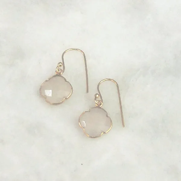 Moonstone Single Drop Hook Earrings