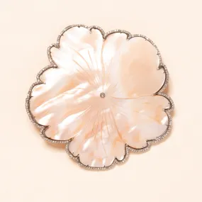 Mother of Pearl Flower Broach