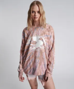 One Teaspoon Utopian Tie Dye Unisex Long Sleeved Tee