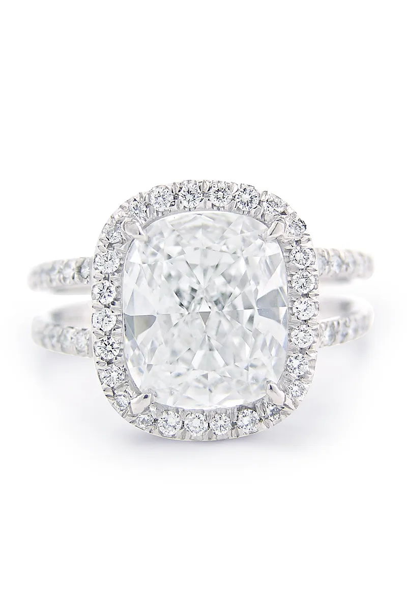 Oster Collection 3.02ctw GIA Cushion Cut Diamond Ring