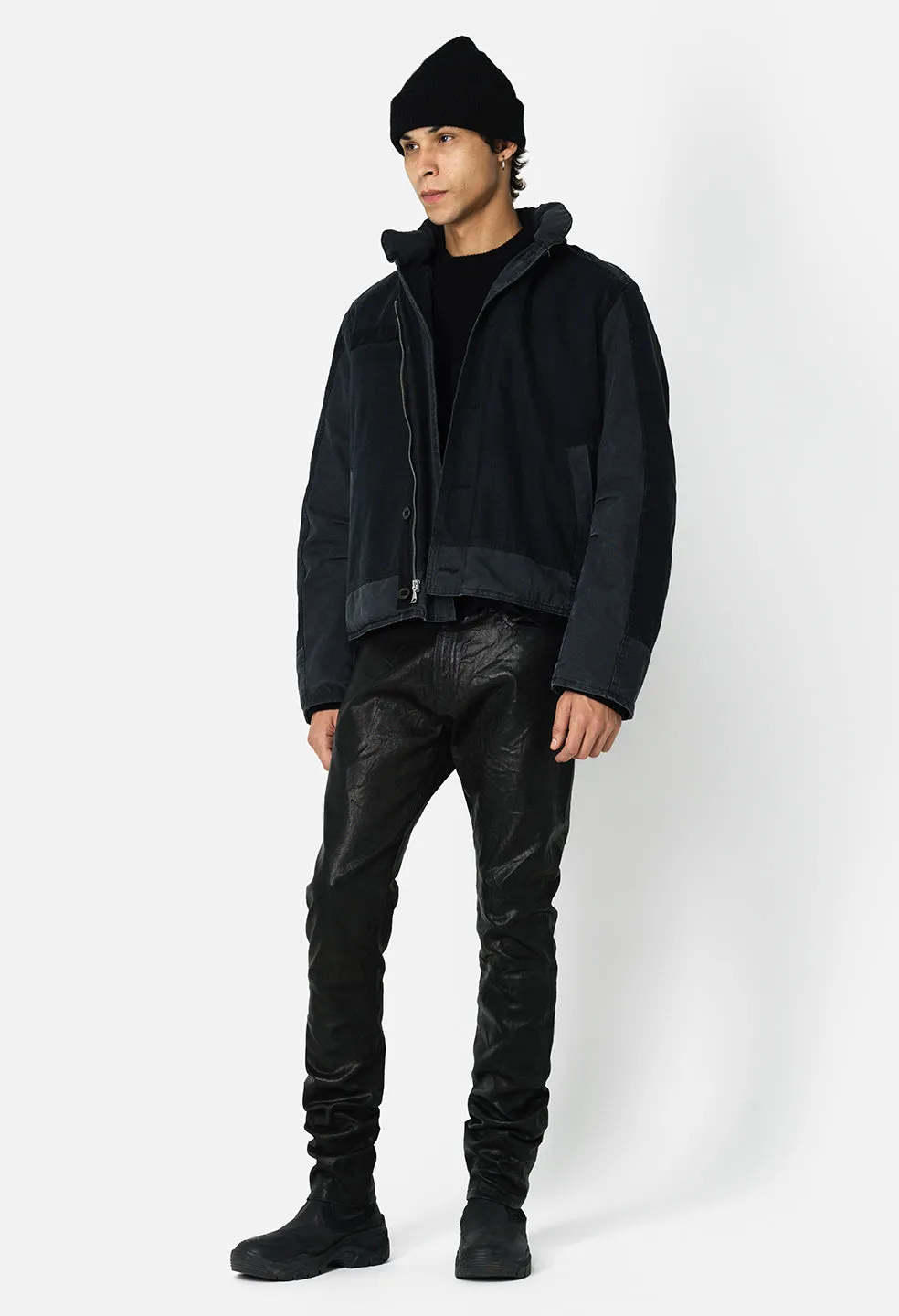 Paneled N-1 Deck Jacket / Black