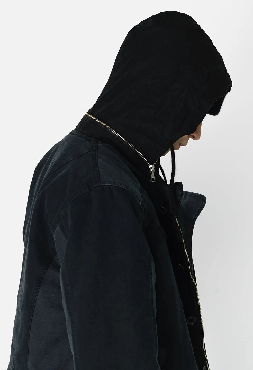 Paneled N-1 Deck Jacket / Black