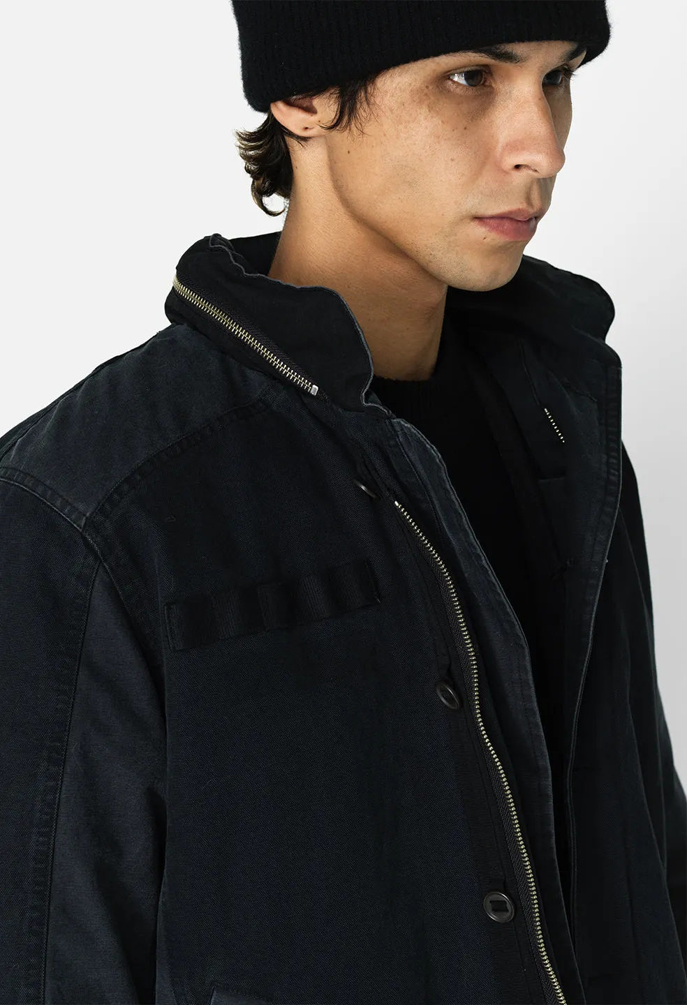 Paneled N-1 Deck Jacket / Black