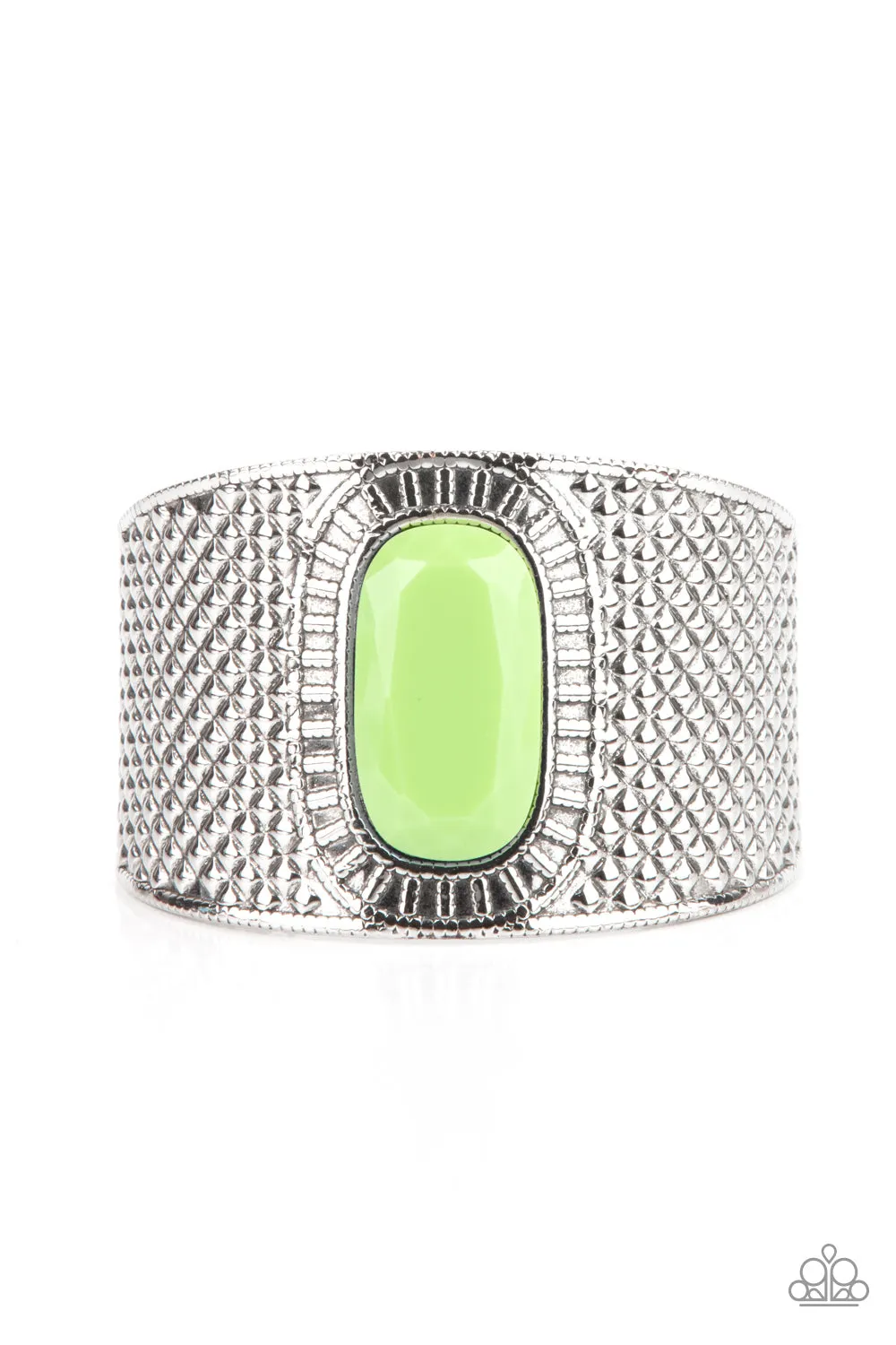 Paparazzi Poshly Pharaoh - Green Bracelet