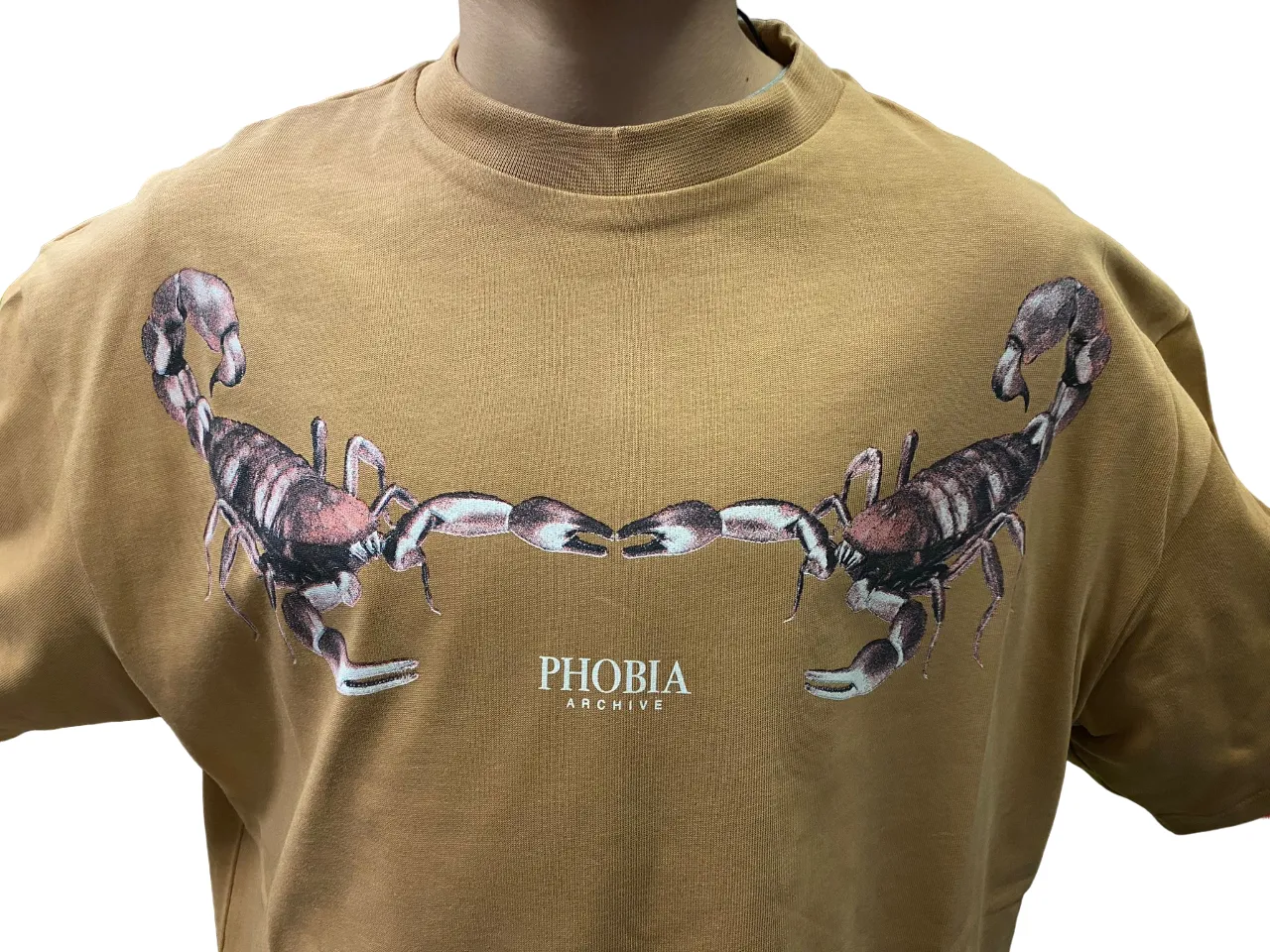 Phobia Unisex terracotta t-shirt with Scorpio PH00218 